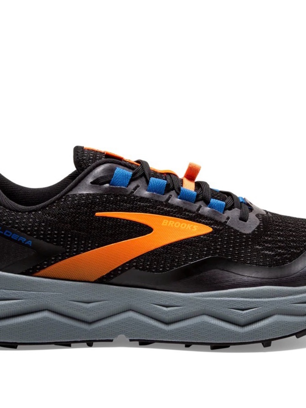 Brooks Caldera 5 Black/Orange Running Sneakers Size 9 - Picture 2 of 10
